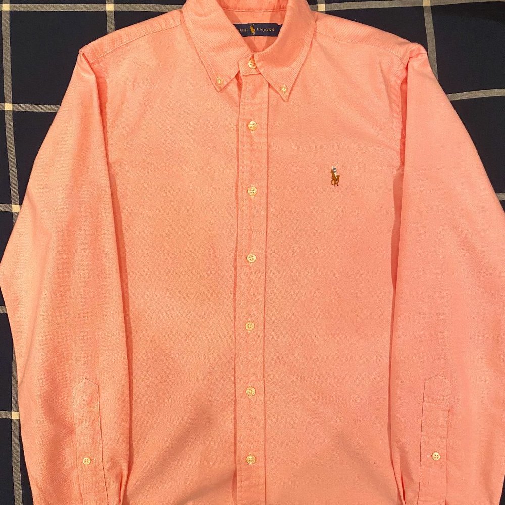 Brand New Polo Ralph Lauren Pink Dress Shirt | Adult Small, No Stains